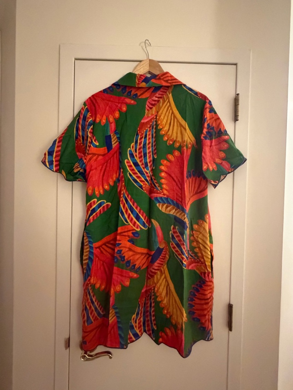 Farm Rio Tropical Button-Up Shirt Dress - Picture 2 of 3